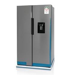 Syinix 460L Fridge Side by Side Water Dispenser No Frost Grey FD460SBWS