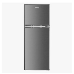 VON 181L VRT-181DRAX Double Door Fridge -Inox
