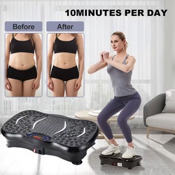 Vibration Fitness Plate – Whole-Body Exercise Machine with Resistance Bands