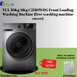 TCL 10Kg/6Kg C2110WDG Front Loading Washing Machine
