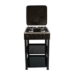 Ramtons GAS COOKER 4 BURNER STAINLESS STEEL WITH STAND - RG/547