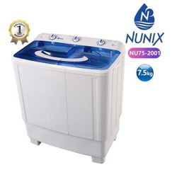 Nunix 7.5KG Semi-Auto Twin Tub Washing Machine NU75-2001
