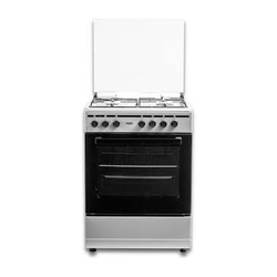 Von 60x55cm Standing Cooker VCF653151FSY – 3 Gas + 1 Electric Plate Cooker with Electric Oven