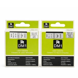 Dymo 9mm Black on White & Black on Clear Labeling Tape