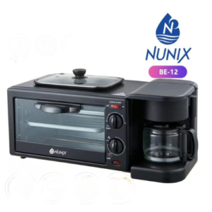 Nunix 3-in-1 Breakfast Maker, Coffee Maker & Grill