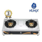 Nunix 2 Burner Gas Stove Stainless SS-001