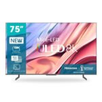 Hisense 75 inch Smart Android Frameless TV 75U80H