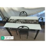 4-Seater DT 127-1 Glass Dining Table