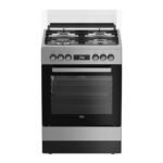 Beko FSM61330DXDSL Standing Cooker 60 60 3gas 1 Wok, Electrical oven & Grill, Innox