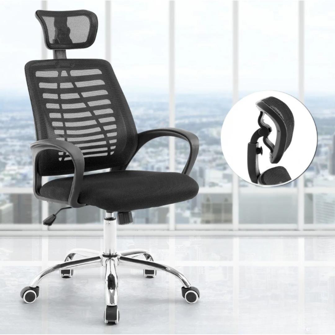 Chair with neck & head supporter